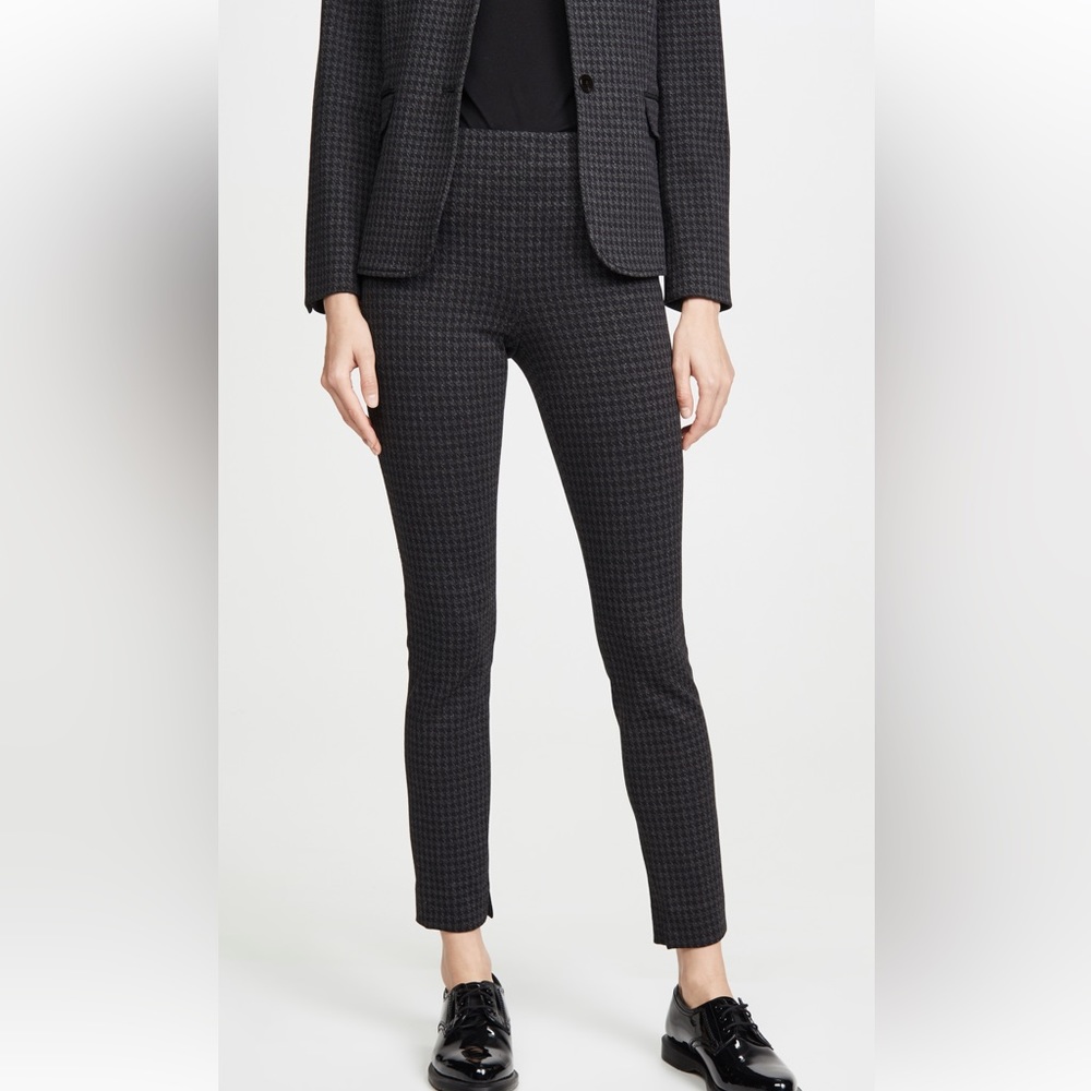 Theory Skinny Knit Pull On Houndstooth Leggings Size Medium